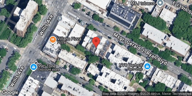 Aerial map of 420 EAST 138 STREET, Bronx