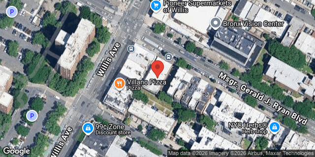 Aerial map of 410 EAST 138 STREET, Bronx