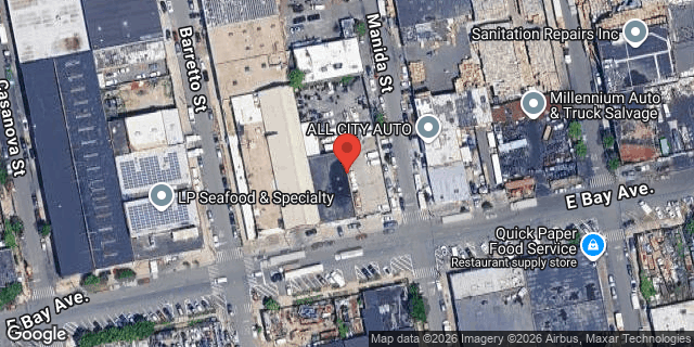 Aerial map of 1251 EAST BAY AVENUE, Bronx