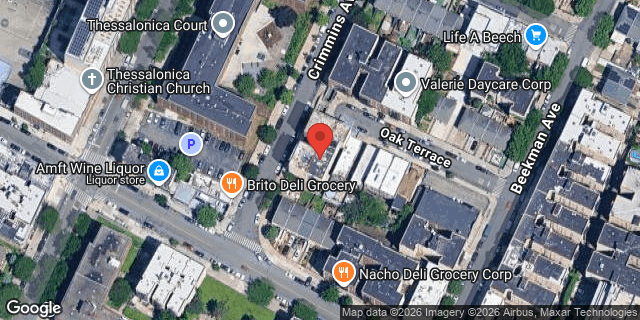 Aerial map of 592 OAK TERRACE, Bronx