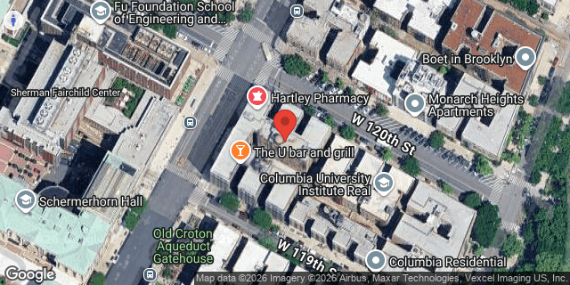 Aerial map of 1211 AMSTERDAM AVENUE, Manhattan