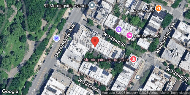 Aerial map of 360 WEST 122 STREET, Manhattan
