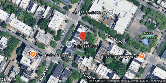 Aerial map of 2113 5 AVENUE, Manhattan