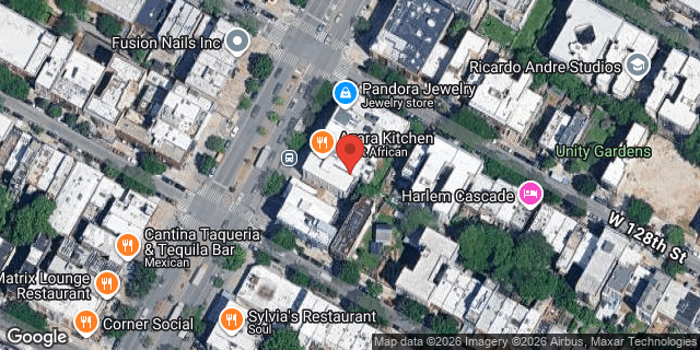 Aerial map of 348 LENOX AVENUE, Manhattan