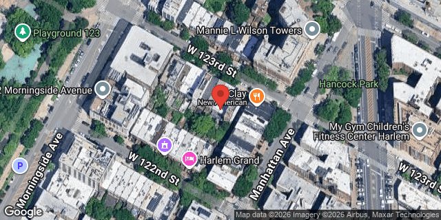 Aerial map of 346 WEST 123 STREET, Manhattan