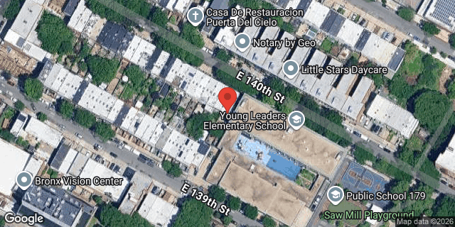 Aerial map of 450 EAST 140 STREET, Bronx