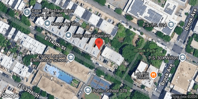 Aerial map of 481 EAST 140 STREET, Bronx