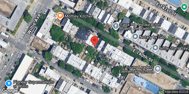 Aerial map of 426 EAST 140 STREET, Bronx