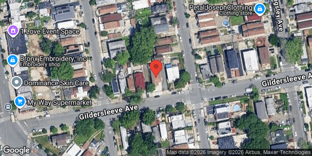 Aerial map of 1953 GILDERSLEEVE AVENUE, Bronx
