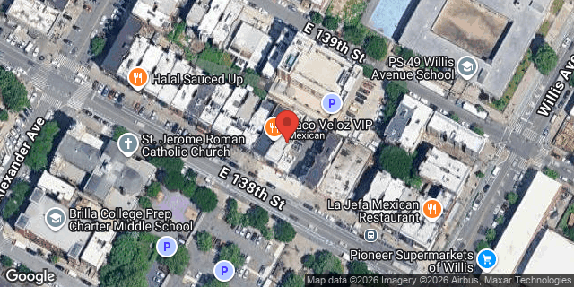 Aerial map of 361 EAST 138 STREET, Bronx
