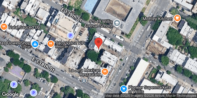 Aerial map of 380 EAST 139 STREET, Bronx