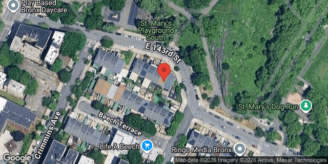 Aerial map of 606 ST MARYS STREET, Bronx