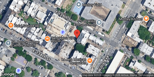 Aerial map of 376 EAST 139 STREET, Bronx