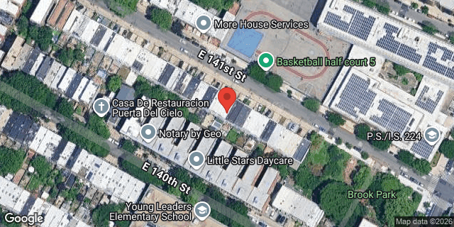 Aerial map of 456 EAST 141 STREET, Bronx