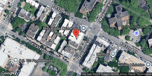 Aerial map of 2090 MADISON AVENUE, Manhattan
