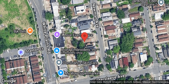 Aerial map of 221 NEWMAN AVENUE, Bronx