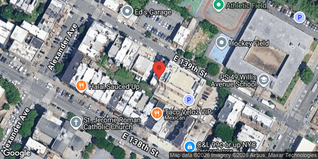 Aerial map of 352 EAST 139 STREET, Bronx