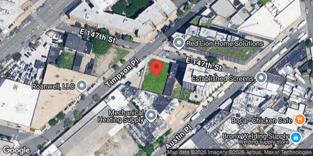 Aerial map of 860 EAST 147 STREET, Bronx