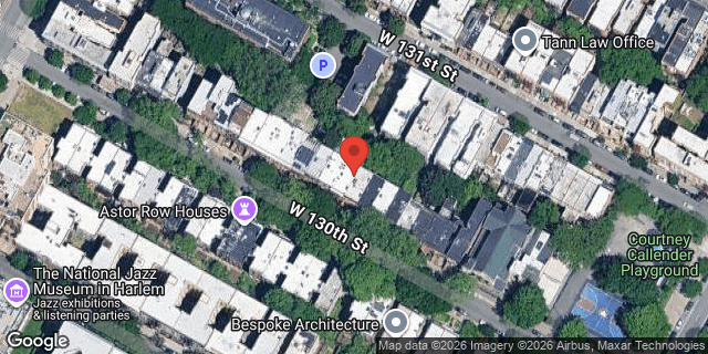 Aerial map of 37 WEST 130 STREET, Manhattan