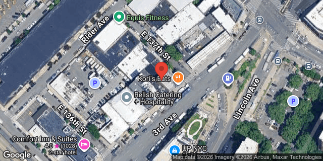 Aerial map of 2511 3 AVENUE, Bronx