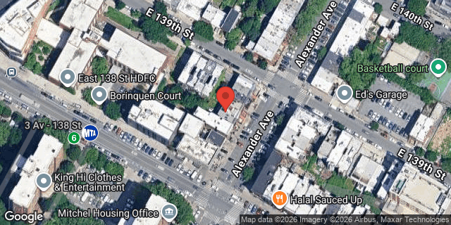 Aerial map of 265 ALEXANDER AVENUE, Bronx