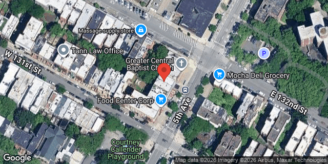 Aerial map of 2150 5 AVENUE, Manhattan