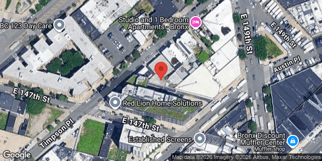 Aerial map of 516 TIMPSON PLACE, Bronx
