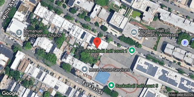 Aerial map of 446 EAST 142 STREET, Bronx