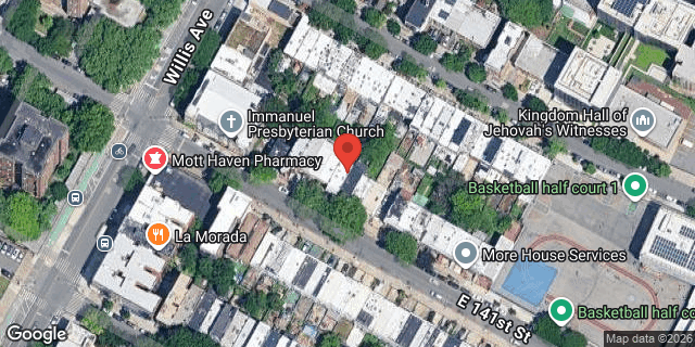 Aerial map of 419 EAST 141 STREET, Bronx