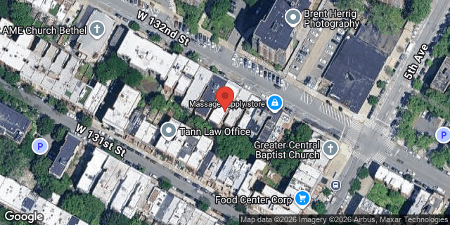 Aerial map of 26 WEST 132 STREET, Manhattan