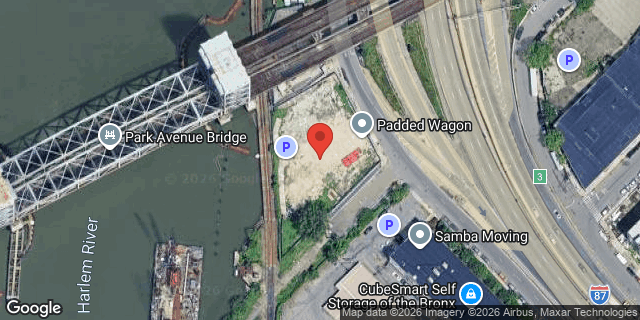 Aerial map of 188 EAST 135 STREET, Bronx