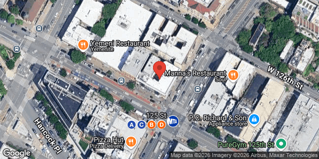 Aerial map of 351 WEST 125 STREET, Manhattan