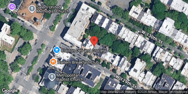 Aerial map of 161 WEST 129 STREET, Manhattan