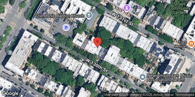 Aerial map of 135 WEST 130 STREET, Manhattan