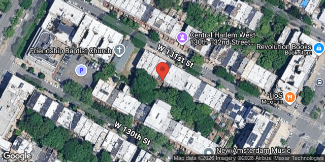 Aerial map of 132 WEST 131 STREET, Manhattan