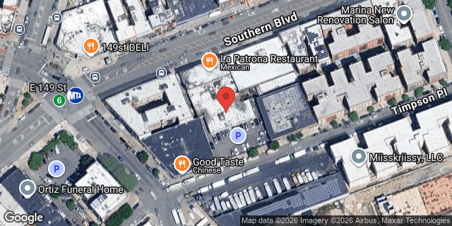 Aerial map of 540 SOUTHERN BOULEVARD, Bronx