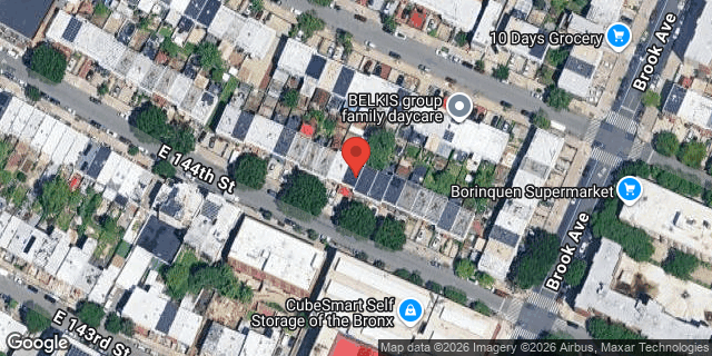 Aerial map of 467 EAST 144 STREET, Bronx