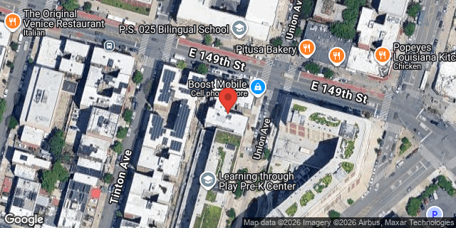 Aerial map of 818 EAST 149 STREET, Bronx