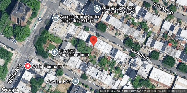 Aerial map of 420 EAST 144 STREET, Bronx