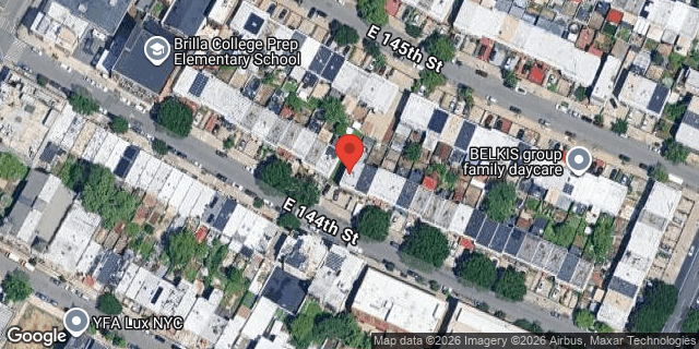 Aerial map of 449 EAST 144 STREET, Bronx