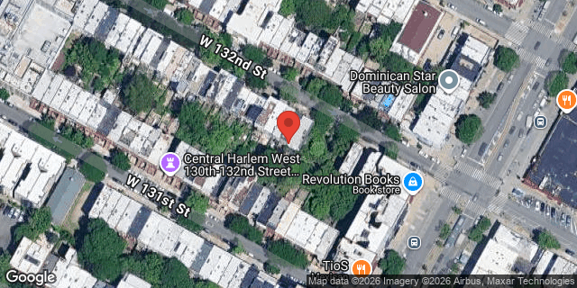 Aerial map of 118 WEST 132 STREET, Manhattan