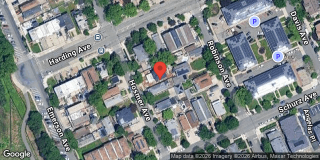 Aerial map of 204 HOSMER AVENUE, Bronx