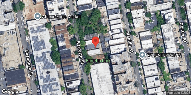 Aerial map of 640 BARRETTO STREET, Bronx