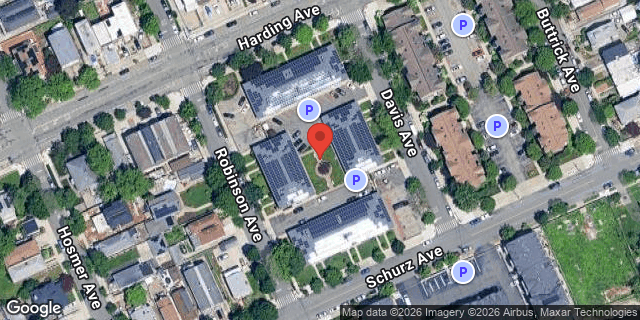 Aerial map of 2631 SCHURZ AVENUE, Bronx