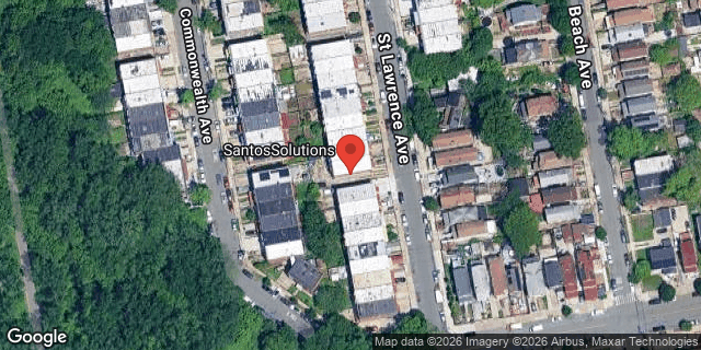 Aerial map of 419 ST LAWRENCE AVENUE, Bronx