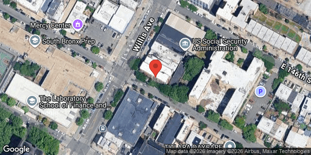 Aerial map of 401 EAST 145 STREET, Bronx