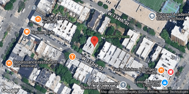 Aerial map of 151 WEST 133 STREET, Manhattan