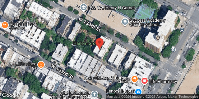 Aerial map of 114 WEST 134 STREET, Manhattan