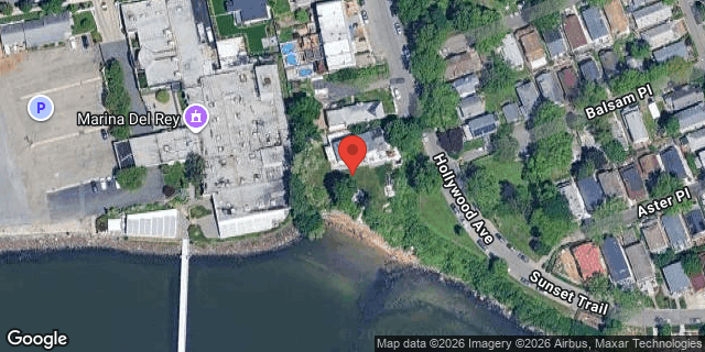 Aerial map of HOLLYWOOD AVENUE, Bronx
