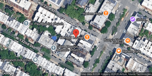 Aerial map of 202 WEST 133 STREET, Manhattan